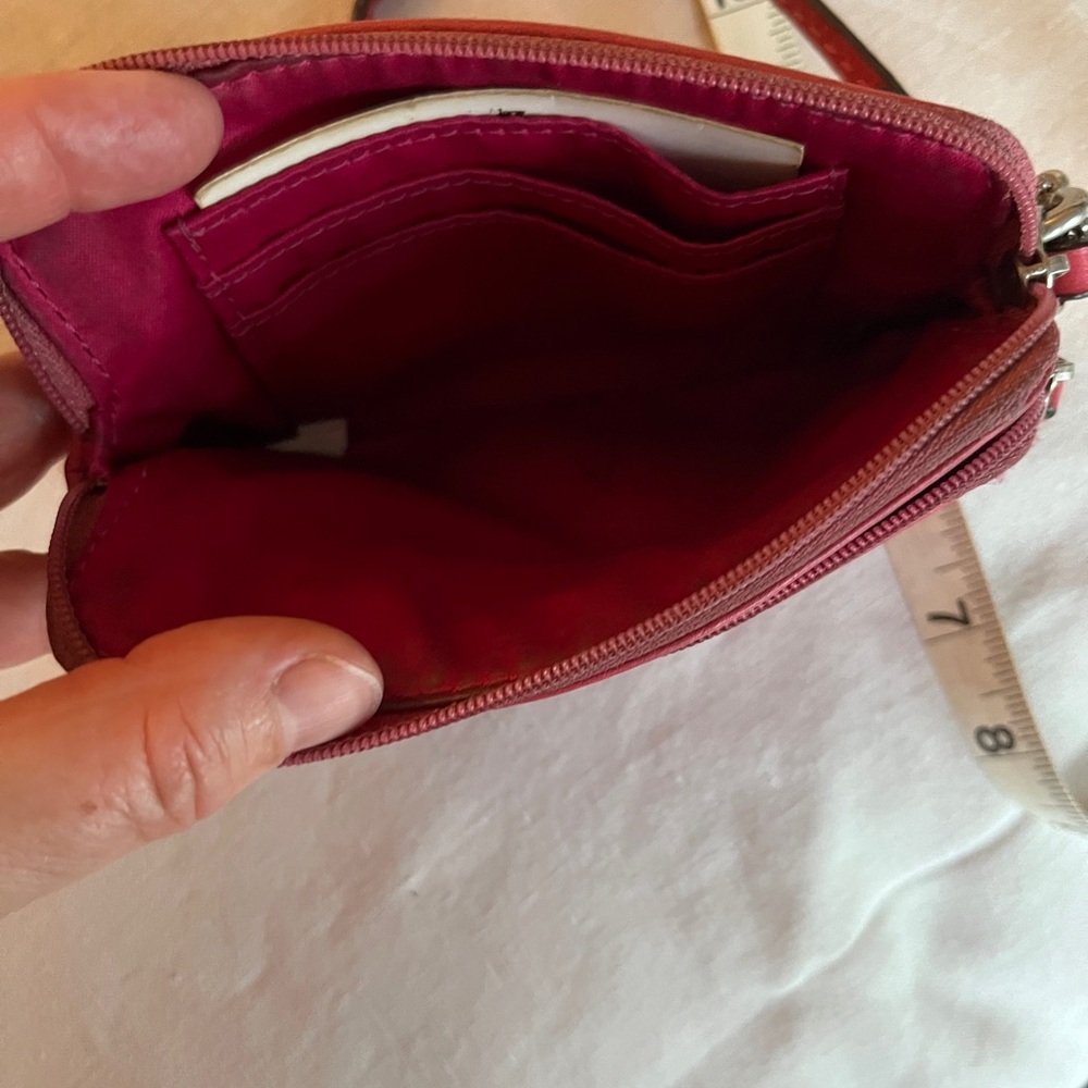 Coach Pink Leather Wristlet - Picture 5 of 12